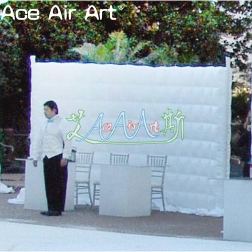 Customized white inflatable wall,inflatable background wall for sale