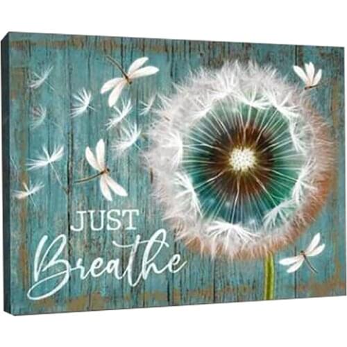 Turquoise Wood Home Posters Floral Dandelion Grass Painting Rustic Farmhouse Canvas Wall Arts Room Decor For Bedroom Bathroom