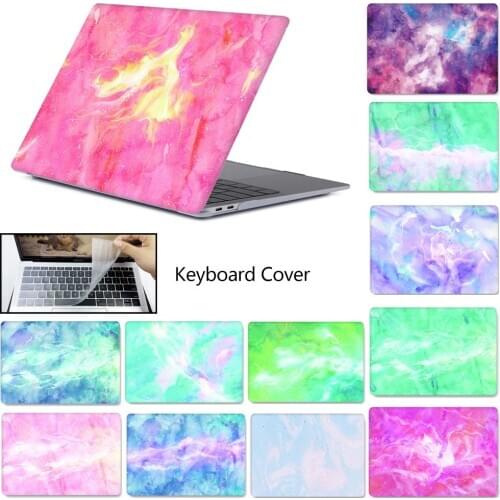 Laptop Case for Macbook Touch ID Air 13 A1932 Air Pro Retina 11 12 13 15 Touch Bar For Macbook New Pro 13 A2159 + Keyboard Cover