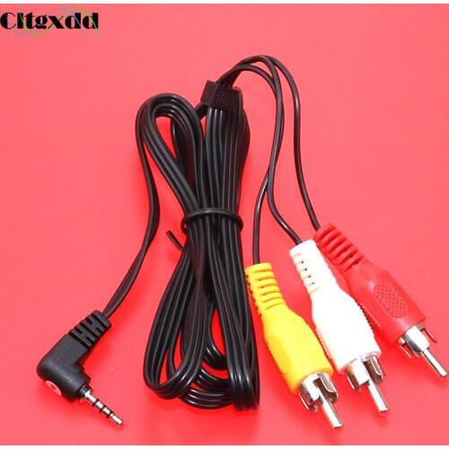 Cltgxdd 2.5mm Composite AV Audio Video Connector Cable Cord Male to 3 RCA 1.5M male to RCA male 3Rca For AV Audio video TV