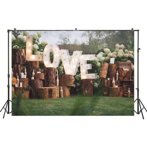 HUAYI Photography Backdrop Wedding Backdrop Birthday Bridal Shower Party Decor Flowers Wall Photo Booth Background Props XT-6069