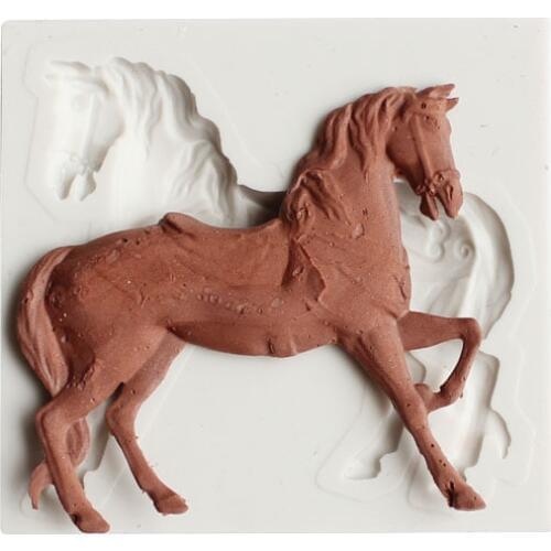 Horse Chocolate Silicone Mold Candy Molds Biscuits Mould Fondant Cake Decoration DIY Baking Tools