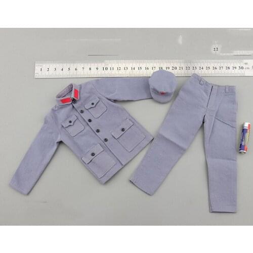 1/6 Scale QOM-1016 Red Army Uniforms Male Coat Pants Hat Models for 12''Figures DIY Accessories
