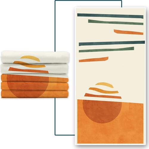 Microfine New Quick-Drying Sun Beach Towel Fresh And Simple Bathroom Swimming Pool