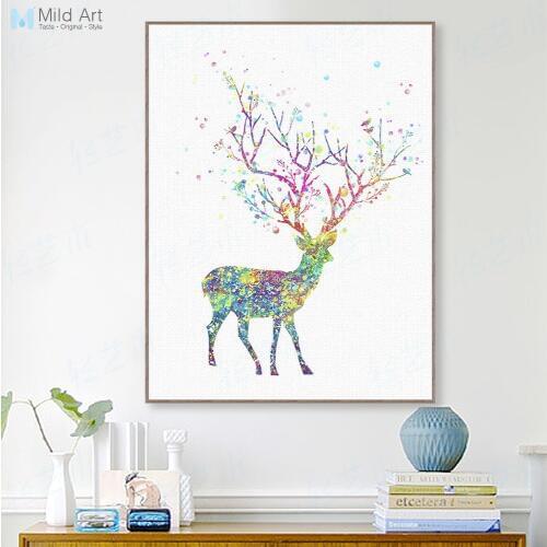 Mild Art Wall Watercolor Paintings