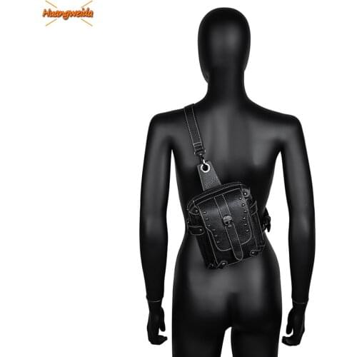 Fashion Womens Bag Retro Occident Steampunk Motorcycle Casual Inclined Shoulder Wallet 2021 New Lady Bag Vogue Multi-function