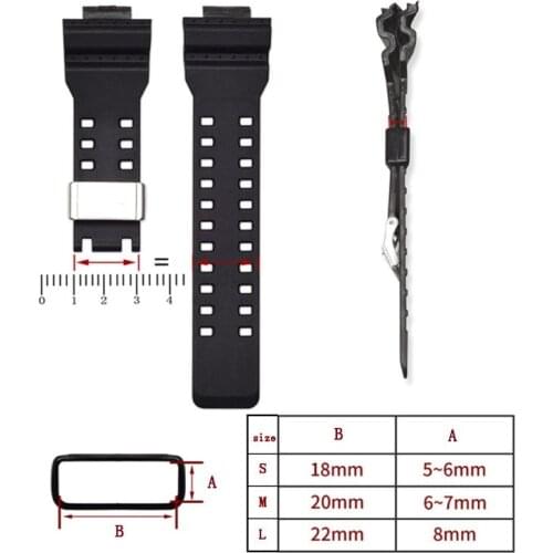2021 New Metal Loop Holder Locker Bezel Ring for g-shock GA-110 DW-5600 GG-1000 Watchband