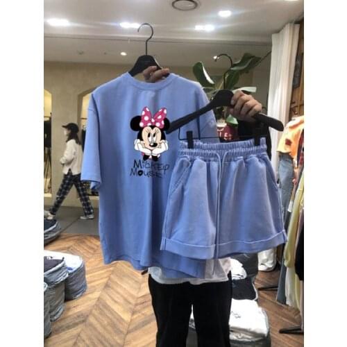 New Casual Ins Leisure Sports Suit Girls Wome Clothing Hoodies Tops Sets Clothes Fashion Sprtswear For Women Cartoon Costume