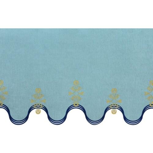 New 42cm Wide Chenille Embroidery Curtain Fabrics DIY Valance Stage Bedroom Living Room Sofa Window Decor Curtain Accessories