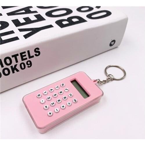 Creative mini calculator, special calculator for student exams, special keychain calculator for button batteries