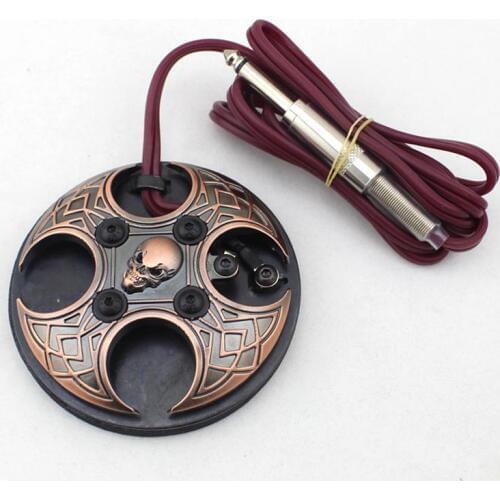 Power Dragon Skull Top Quality Tattoo Foot Switch Pedal For Tattoo Machine Power Supply