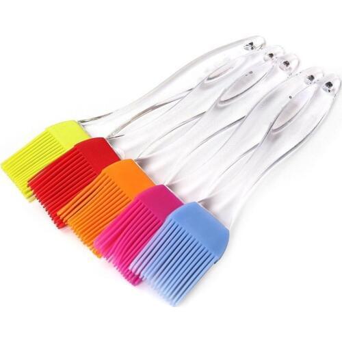 Plastic Silicone Pastry Brushes,BBQ Brushes Durable,Attractive,Heat Resistant Kitchen Utensils