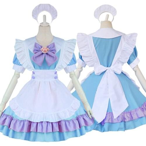 Cute Cat Paw Lolita Maid Dress Anime Cosplay Costume Suit for Girls Woman Waitress Maid Party Stage Costumes Wholesale