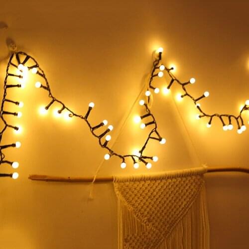 250/500Led Starry Ball Christmas String Light Outdoor Firecrackers Fairy Light Waterproof Wedding Party Tree Globe Garland Light