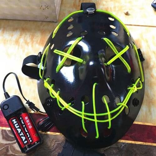 Halloween Decoration LED Luminous Mask Party Neon Horror Cosplay Masks V for Vendetta Halloween Accessories Decoration Accessori