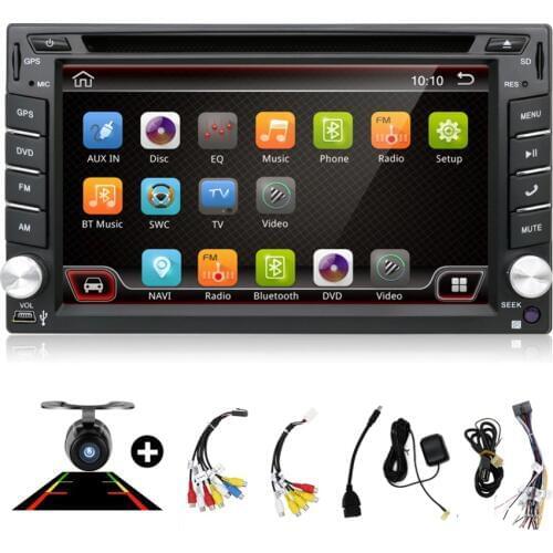 Universal 2 din Android 10.0 Quad 4 Core Car DVD player GPS Wifi BT Radio BT 2GB RAM 32GB ROM 4G SIM LTE Network
