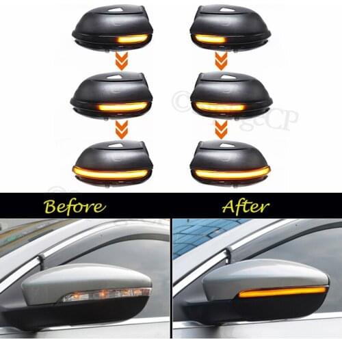 For Volkswagen VW Passat 2011 2012 2013 2014 High quality Dynamic Turn Signal Light Flasher Flowing Water Blinker Flashing Light