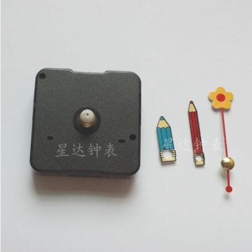 1 set Cutest Quartz Silent Clock Movement Mechanism Flower pen pencil Hand DIY Repair Parts Kit