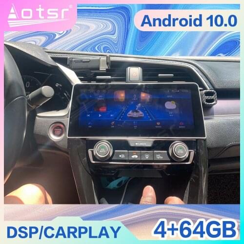 128G Android 10 For Honda Civic 10 FC/2015 - 2020 Carplay Car Auto Radio Multimedia Video Player Navigation Auto Stereo HeadUnit