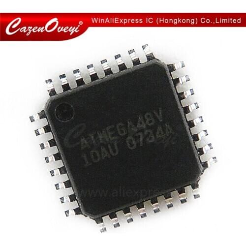 5pcs/lots ATMEGA48V-10AU ATMEGA48V-10AI ATMEGA48V ATMEGA48 QFP-32 In Stock