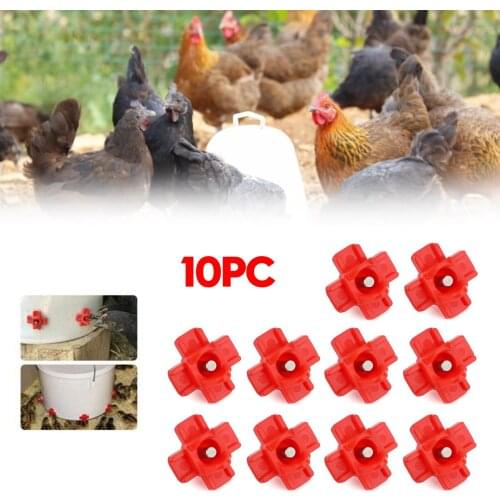 Artudatech 10 Horizontal Side Mount Chicken Nipples Water Automatic Poultry
