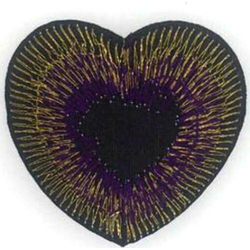 10pcs/lot Colorful Heart Embroidered Badges Iron On Patches For Clothing Motif Sticker DIY Craft Sewing Accessories 5.2x4.8cm