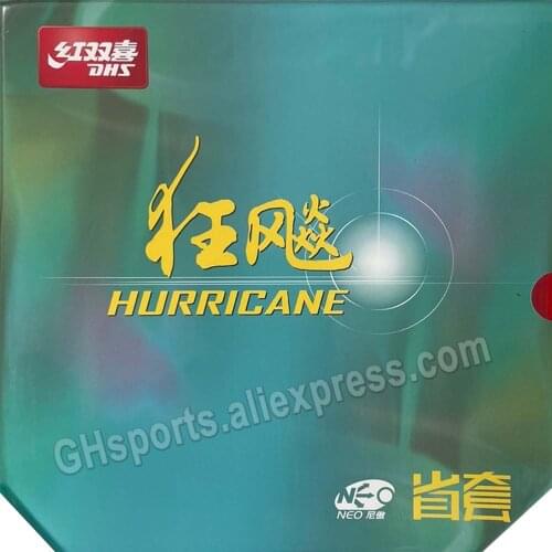 DHS NEO Hurricane3 Hurricane 3 Provincial Pips-In Table Tennis PingPong Rubber With orange Sponge