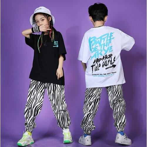 New Hip Hop Dance Costumes For Kids Fashion Pink Mesh Hiphop Suit Performance Dance Wear Girls Jazz Modern Dance Clothes DQS5614