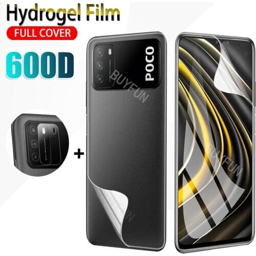 Hydrogel Film 1-3PCS Protective Film For Xiaomi Poco M3 Screen Protector Camera For xiaomi poco m3 M2010J19CG screen Lens film