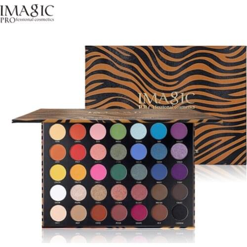 IMAGIC New 35 Color Eyeshadow Palette Waterproof Matte Glitter Primer Luminous Eye Shadow Palette Official Product