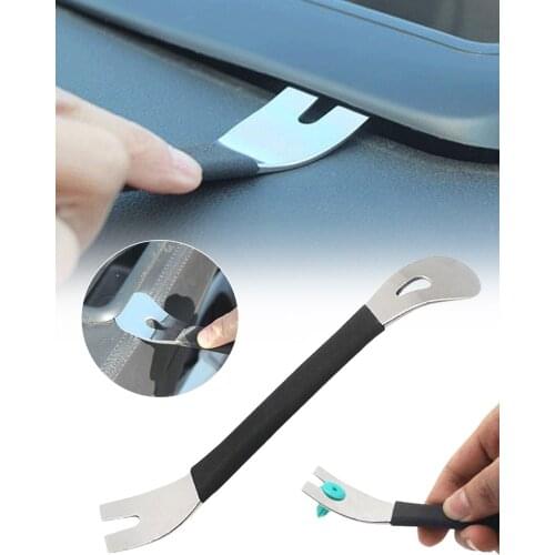 Trim Removal Tool Stainless Steel Durable Two-end Trim Removal Level Pry Tools Door Panel Audio Terminal Fastener Remover Tools