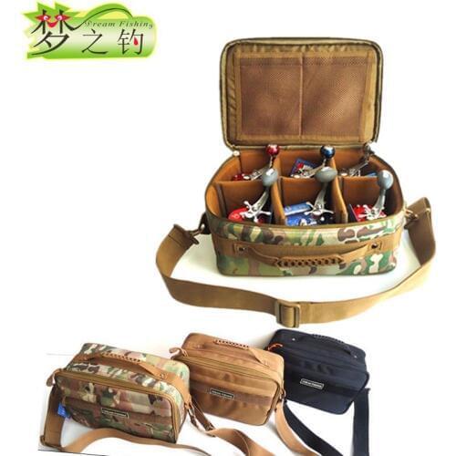 Dream Fishing Waterproof Fishing Reel Bag 33x23x13cm Lure Fishing Bag YKK Zip Backpack Fishing Tackle Storage Cover Bolsa Pesca