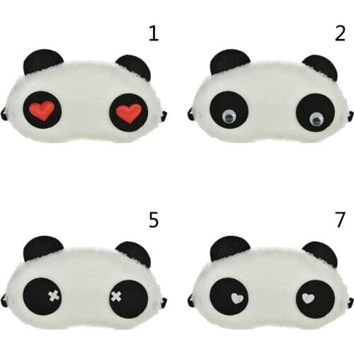 Health Care 7 Styles Cute Face White Panda Eye Mask Eyeshade Shading Sleep Goggles Eye Mask Sleep Mask Eye Cover
