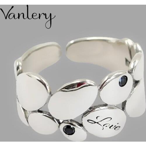 New Trendy Personality Punk Leaf Rings For Women Lady Resizable Size Rings Party Jewelry Charm Gifts