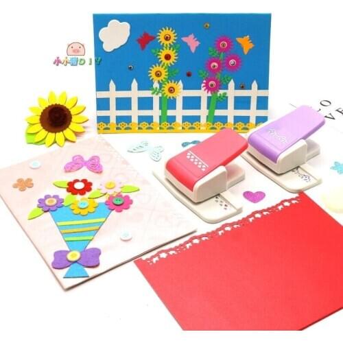 Hole Punch Scrapbooking Handmade Edge Device DIY Paper Cutter Craft Fancy Border S Flower Design Embossing Ferramenta Puncher