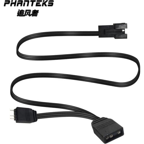 Phanteks ARGB 5V 3Pin Item Extension Cable AURA ASUS/MSI Motherboard Spliter For 5V (ARGB Halos,Light Strip,Fan,PH-CB-DRGB3P_MB