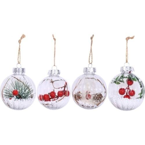 Christmas Decoration Round Shape Ball Christmas Pendant Christmas Tree Decoration Pendant Christmas Supplies