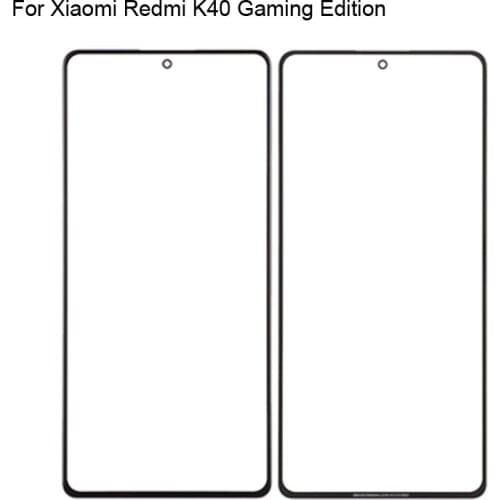 High quality For Xiaomi Redmi K40 Gaming Edition Front Outer Glass Lens Touch Screen Outer Glass without Flex cable K 40 Gaming