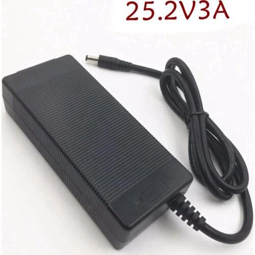 Polymer Li-ion Battery Charger, 25.2V, 3A, for 6 Series, 21.6V, 22.2V, 14500, 14650, 17490, 18500, 18650, 26500