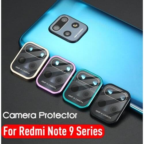 For xiaomi redmi note 9 pro 9s Camera Screen Protectors For redmi note 9 Metal Camera Protection Case For redmi note 9s Glass