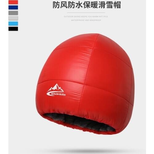 Winter Outdoor Ski Caps For Men And Women Riding Thermal Hoods Waterproof Windproof Ear Muffs With Velvet Thickened Beanie