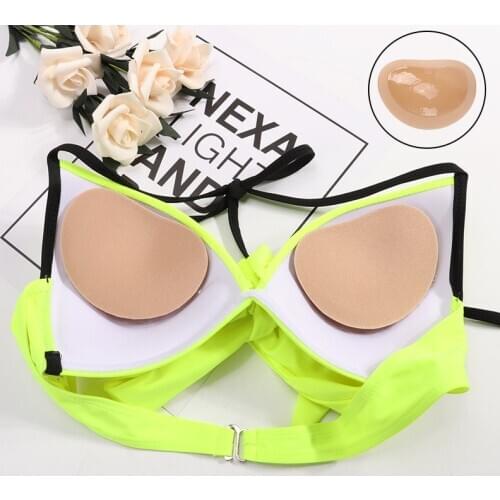 1Pair Invisible Heart Padding Magic Bra Insert Pads Push Up Silicone Bra Adhesive Breast Enhancer For Women Sex Bikini Bra