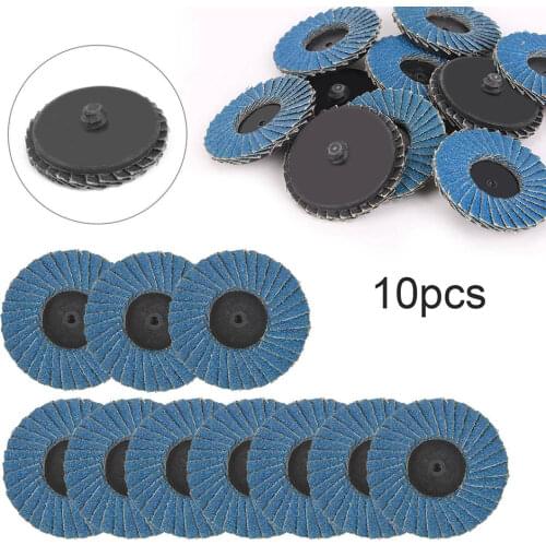 10Pcs 50mm Flap Discs 2 Inch Sanding Discs 60 Grit Sanding Grinding Wheel Flap Type Disc Wheels For Angle Grinder Abrasive Tools