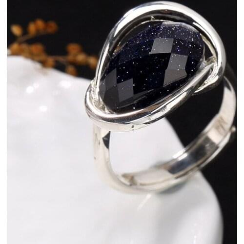 2018 New Real Anel Feminino Restoring Ancient Ways Pomegranate Corundum Sandstone Woman Contracted Wholesale High-grade Ring