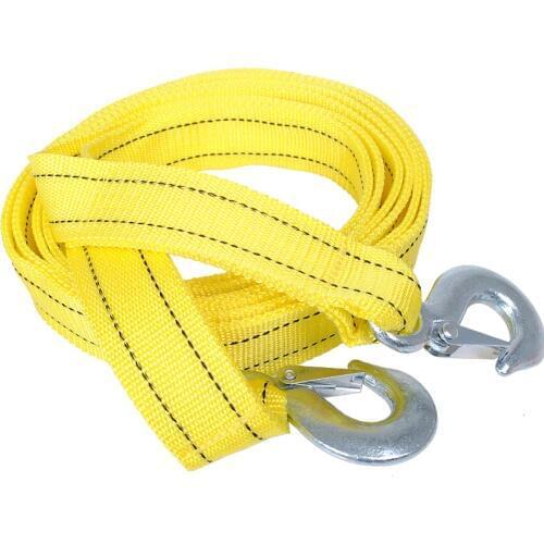 4M 5Ton Tow Cable Double Thicker Tow Rope Towing Pull Rope Snatch Strap Heavy Duty Road Recovery Car Truck Car Towing