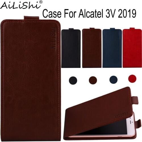 AiLiShi Case For Alcatel 3V 2019 Luxury Flip Top Quality PU Leather Case Exclusive 100% Phone Protective Cover Skin+Tracking