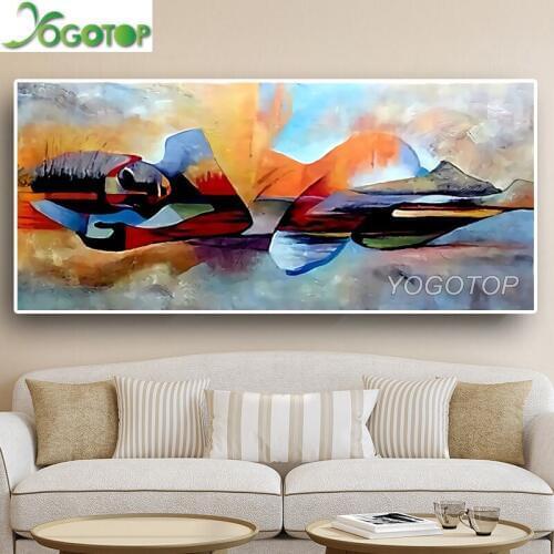 YOGOTOP Large 5D DIY Diamond Painting Watercolor Buddha abstract diamond embroidery sale full drill rhinestone art mosaic YY1152