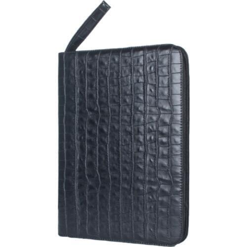 Large Capacity Fountain Pen Case PU Leather Black Color 48 Slots Pen Pouch Bag Pencil Bag