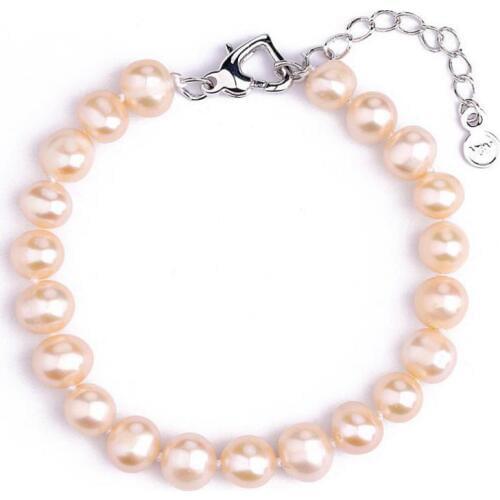 9-10mm bracelet natural white freshwater pearl bracelet for women to choose for Christmas gift valentines day gift Jewelry