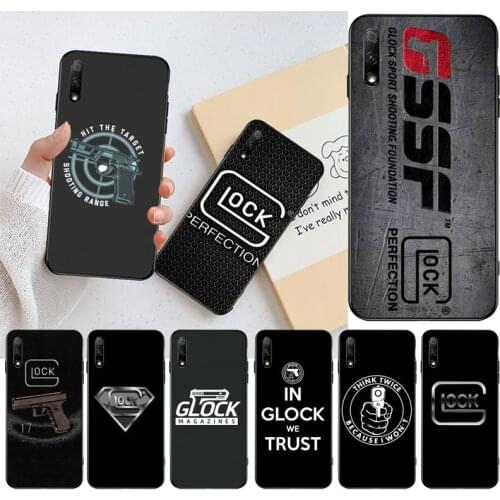 CUTEWANAN Glock Handgun Coque Shell Phone Case for Huawei Honor 30 20 10 9 8 8x 8c v30 Lite view pro